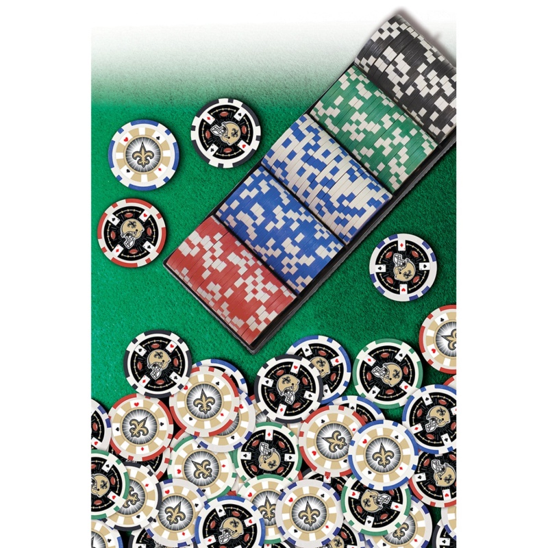 New Orleans Saints 100 Piece Poker Chips