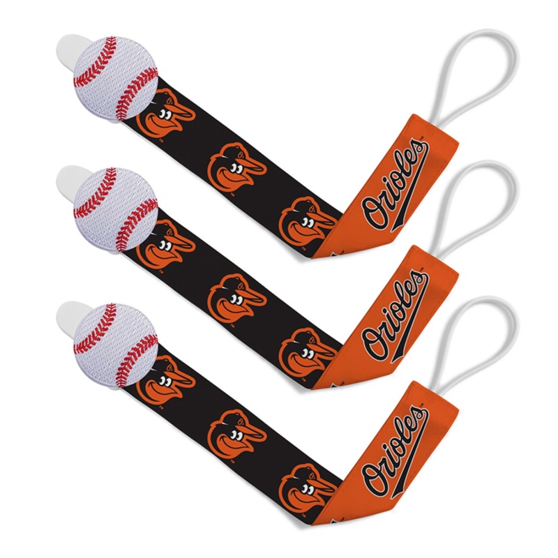 Baltimore Orioles - Pacifier Clip 3-Pack