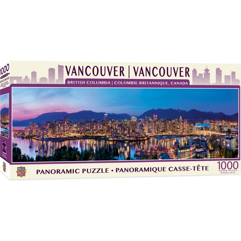 Vancouver, British Columbia 1000 Piece Panoramic Jigsaw Puzzle