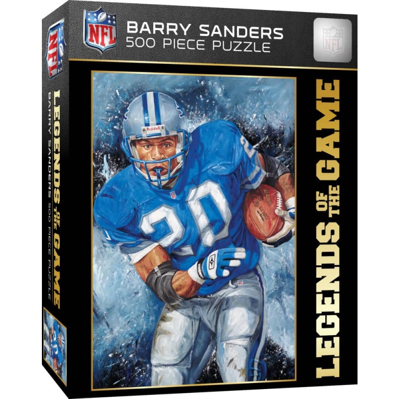 Legends Of The Game - Barry Sanders 500 Piece Jigsaw Puzzle