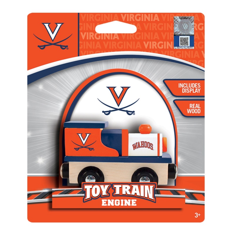 Virginia Cavaliers NCAA Wood Train Engine