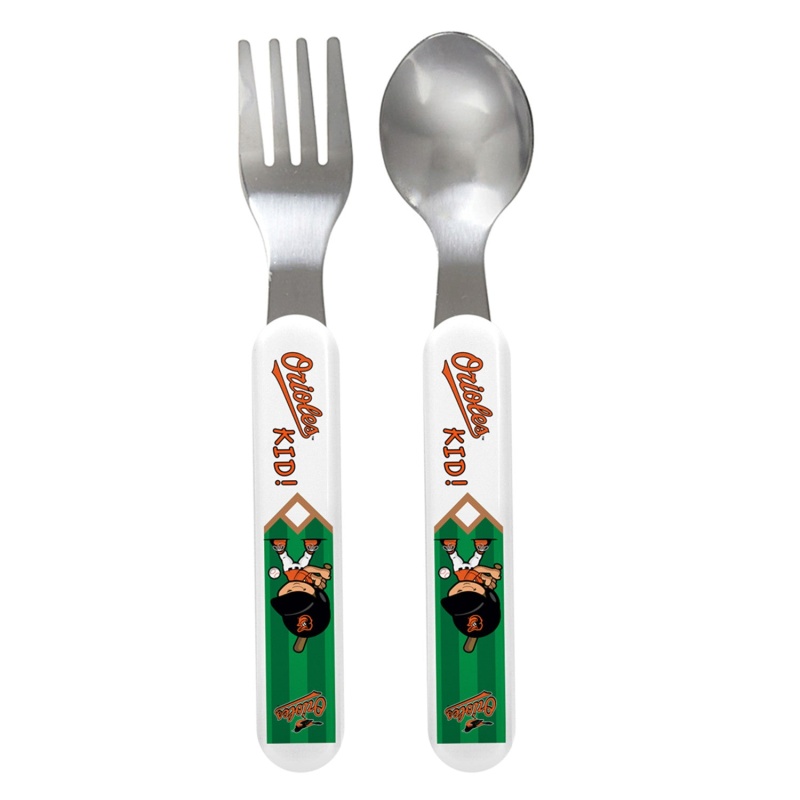 Baltimore Orioles - Baby Fork & Spoon Set