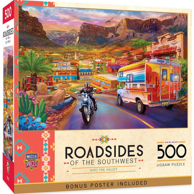 Roadsides of the Southwest - Into the Valley 500 Piece Puzzle