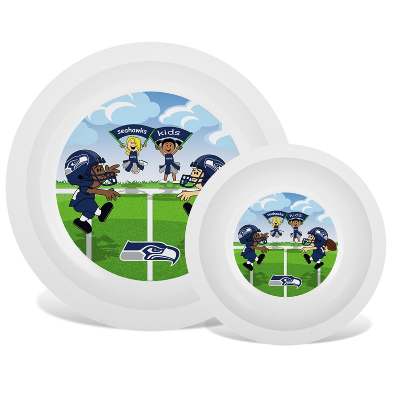 Seattle Seahawks - Baby Plate & Bowl Set