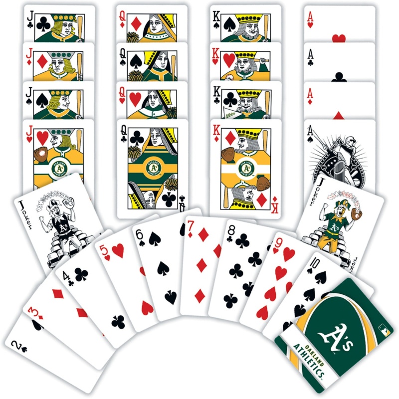 Oakland Athletics Playing Cards - 54 Card Deck