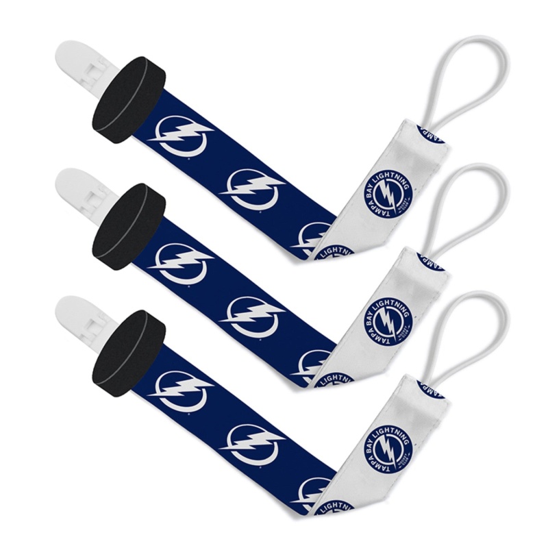 Tampa Bay Lightning NHL Pacifier Clip 3-Pack