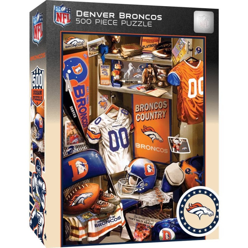 Denver Broncos - Locker Room 500 Piece Jigsaw Puzzle