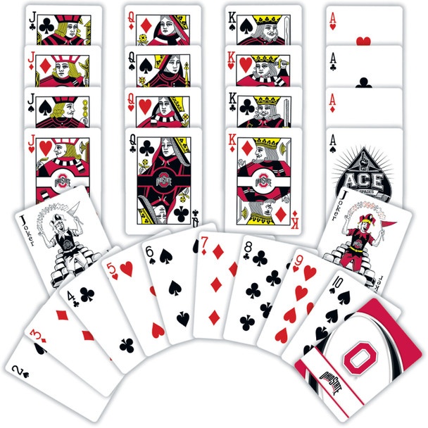Ohio State Buckeyes Ncaa Playing Cards - 54 Card Deck