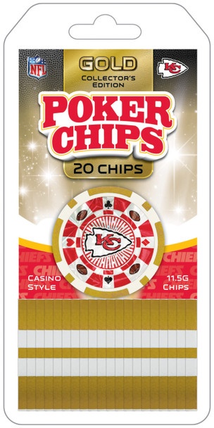 Kansas City Chiefs 20 Piece Poker Chips