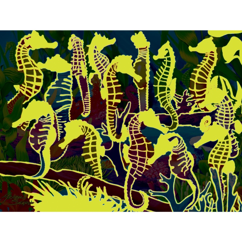 Glow In The Dark - Singing Seahorses 60 Piece Jigsaw Puzzle