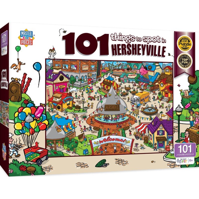 101 Things To Spot In Hersheyville - 101 Piece Jigsaw Puzzle