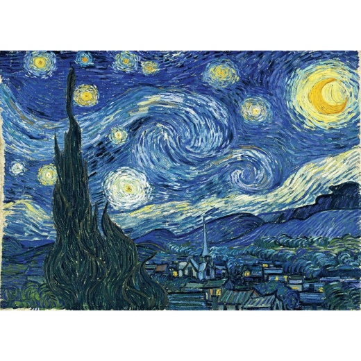 Masterpieces Of Art - The Starry Night 1000 Piece Jigsaw Puzzle