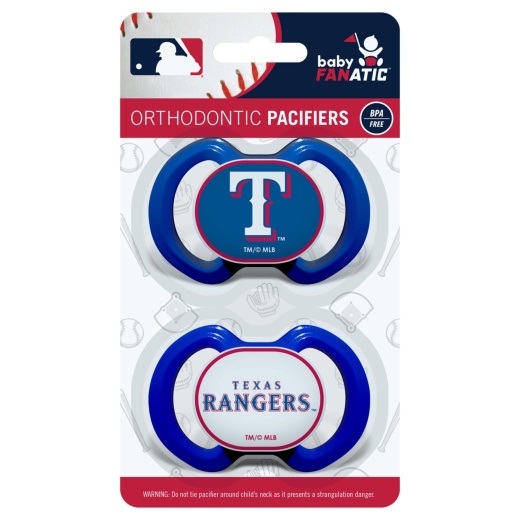 Texas Rangers Pacifier 2-Pack - Officially Licensed MLB Product