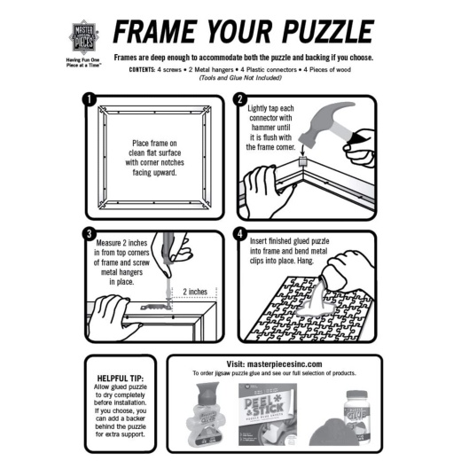 Wood Panoramic Jigsaw Puzzle Frame - 13" X 39"