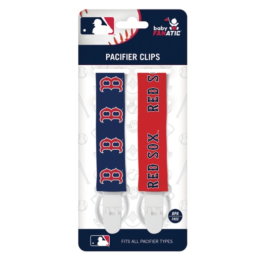 Buy Boston Red Sox Pacifier Clip 2-Pack Online - MLB Licensed