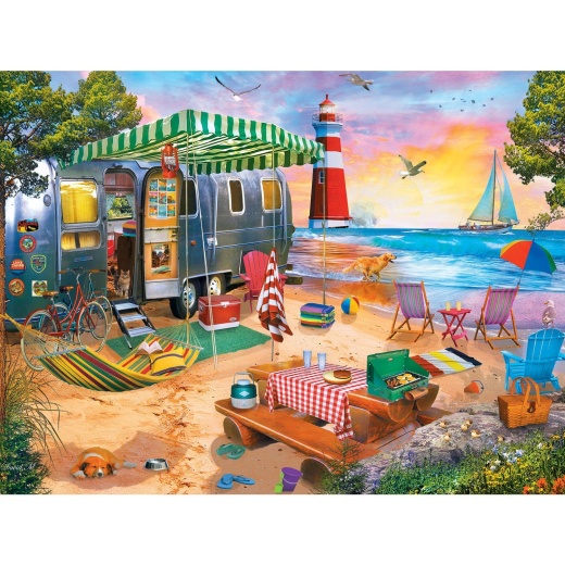 Campside - Oceanside Camping 300 Piece Ez Grip Jigsaw Puzzle