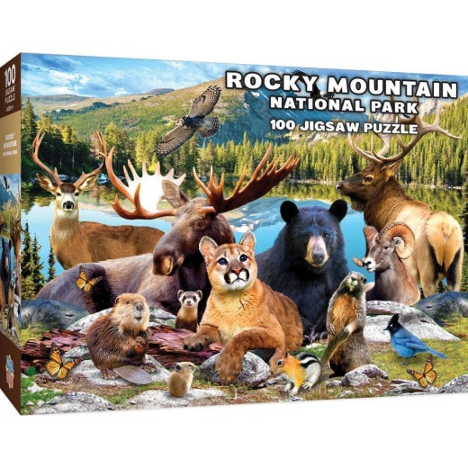 Wildlife Of Rocky Mountain National Park - 100 Piece Jigsaw Puzzle