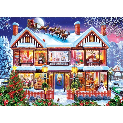 Season's Greetings - Home For The Holidays 1000 Piece Jigsaw Puzzle