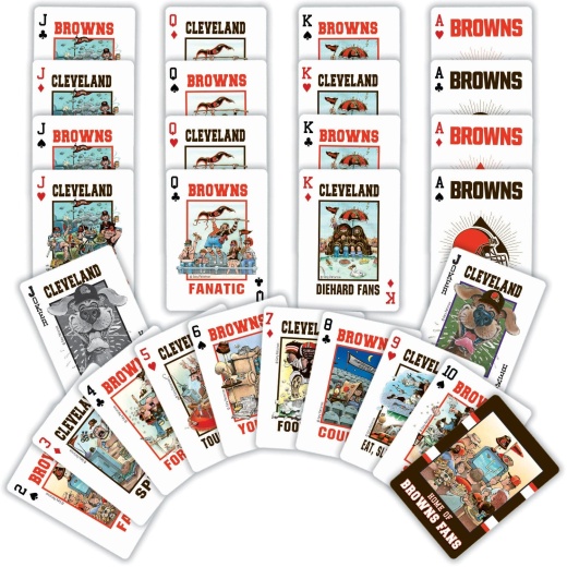 Cleveland Browns Fan Deck Playing Cards - 54 Card Deck
