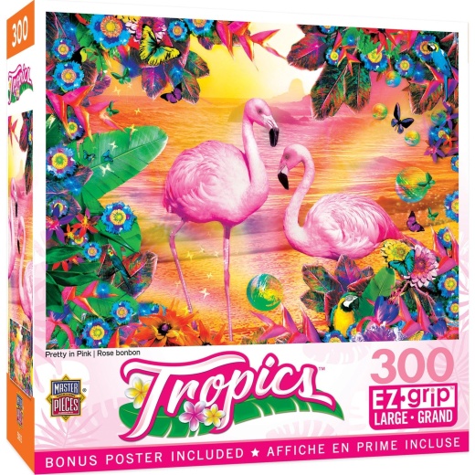 Tropics - Pretty In Pink 300 Piece EZ Grip Jigsaw Puzzle