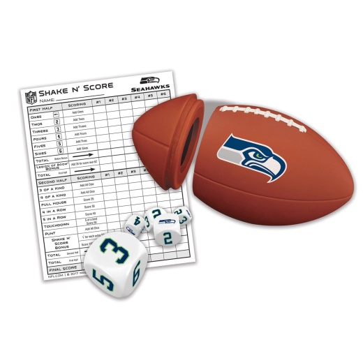 Seattle Seahawks Shake N' Score Dice Game