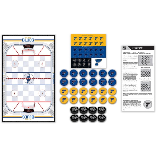 St. Louis Blues Checkers Board Game - Your Ultimate NHL Fan Experience