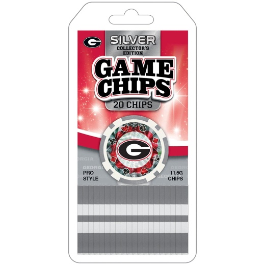 Georgia Bulldogs 20 Piece Poker Chips