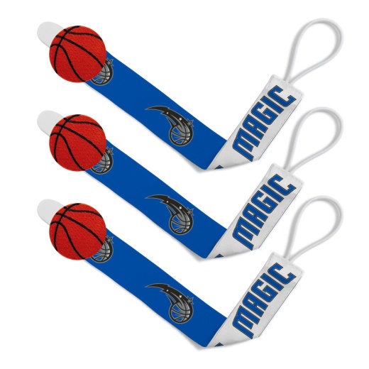 Orlando Magic Pacifier Clip 3-Pack - Officially Licensed NBA Baby Accessory