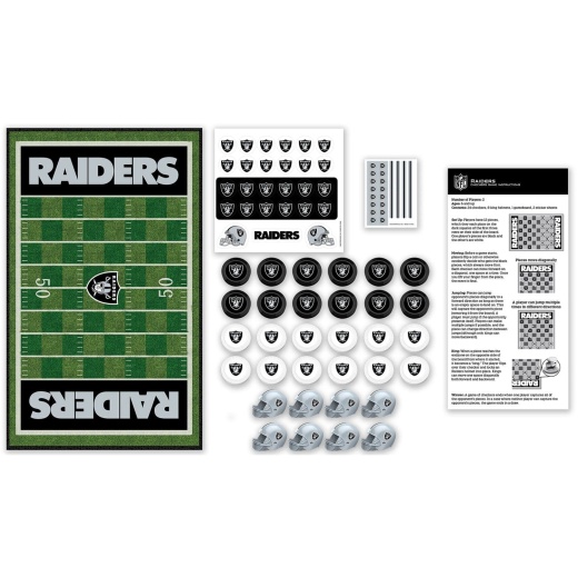 Las Vegas Raiders Checkers Board Game - Official NFL Fun for Fans