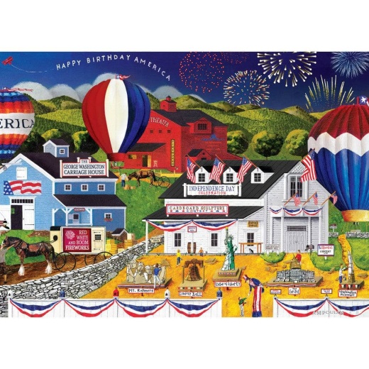 Americana - 4Th Of July 500 Piece Ez Grip Jigsaw Puzzle