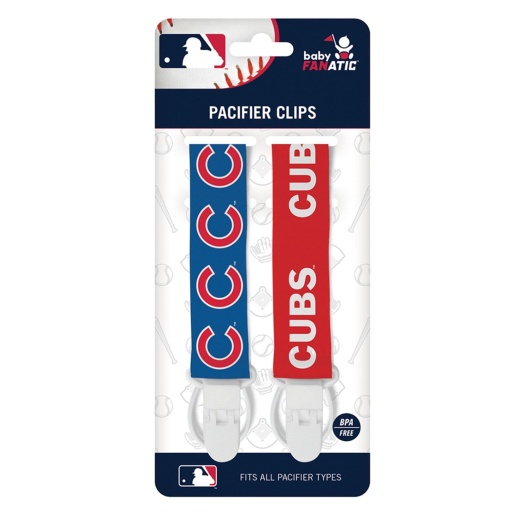 Chicago Cubs Pacifier Clip 2-Pack - Buy Online