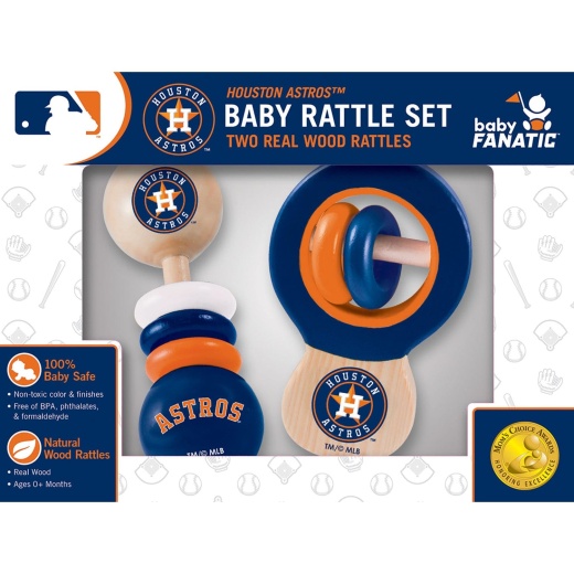 Houston Astros - Baby Rattles 2-Pack