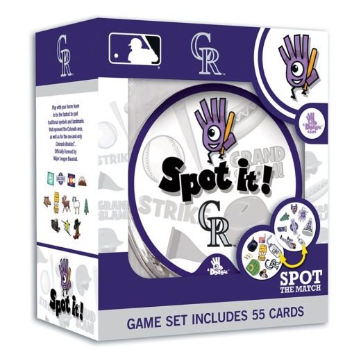 Colorado Rockies Spot It! Card Game - Officially Licensed MLB Edition