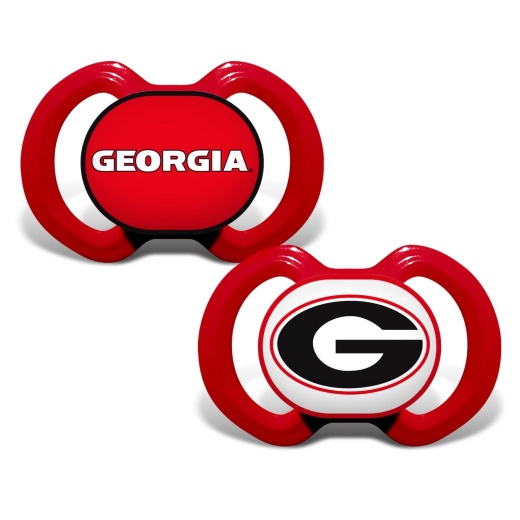 Georgia Bulldogs Pacifier 2-Pack - Soothing Comfort for Little Fans