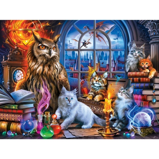 Medley - Caretakers Of The Study 300 Piece Ez Grip Jigsaw Puzzle by Masterpieces