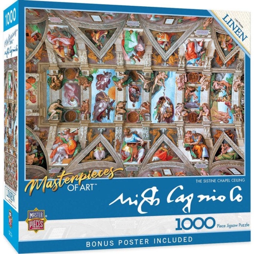 Masterpieces Of Art - The Sistine Chapel Ceiling 1000 Piece Jigsaw Puzzle
