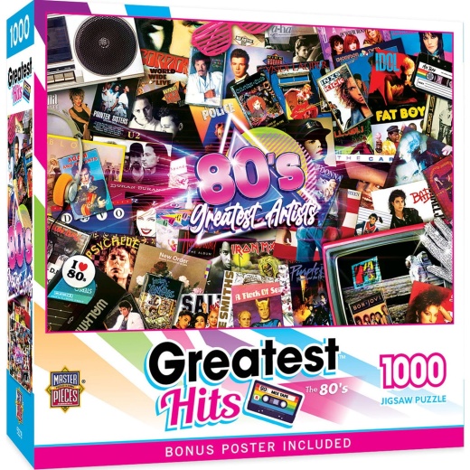 Greatest Hits - 80'S Artists 1000 Piece Jigsaw Puzzle