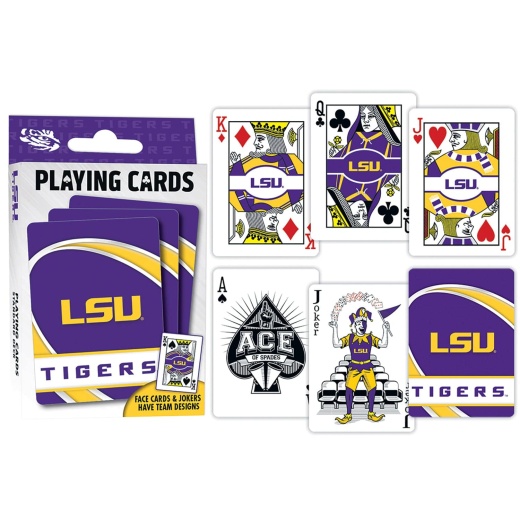 LSU Tigers Playing Cards - 54 Card Deck - Masterpieces