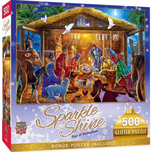 Sparkle & Shine - Star Of Bethlehem 500 Piece Glitter Jigsaw Puzzle