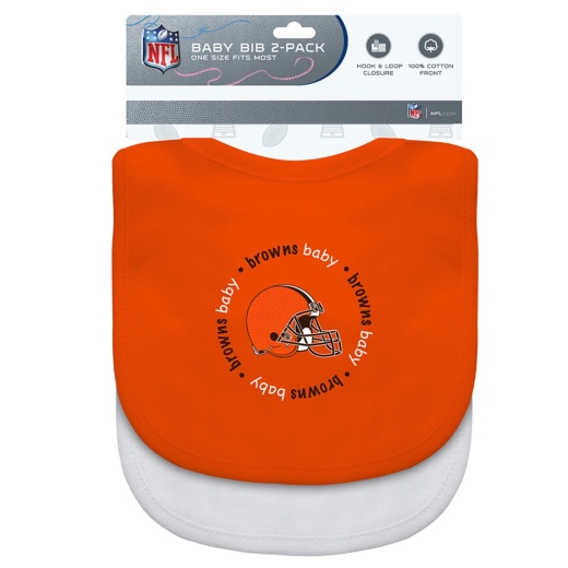 Cleveland Browns Baby Bibs 2-Pack - Show Team Spirit from the Start