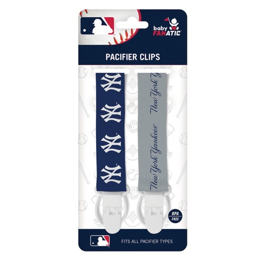 New York Yankees - Pacifier Clip 2-Pack
