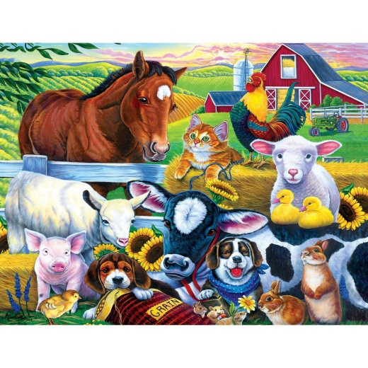 World Of Animals - Farm Friends 100 Piece Jigsaw Puzzle
