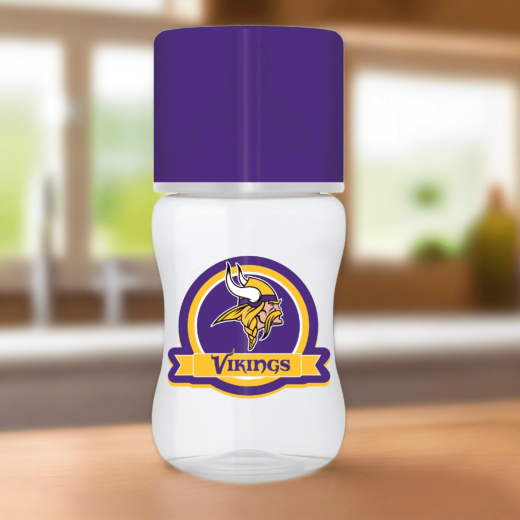 Minnesota Vikings Baby Bottle 9Oz - Officially Licensed NFL Product