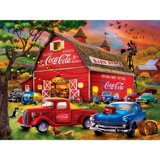 Coca-Cola Barn Dance 300 Piece EZ Grip Jigsaw Puzzle