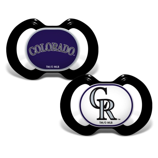 Colorado Rockies Pacifier 2-Pack - Officially Licensed MLB
