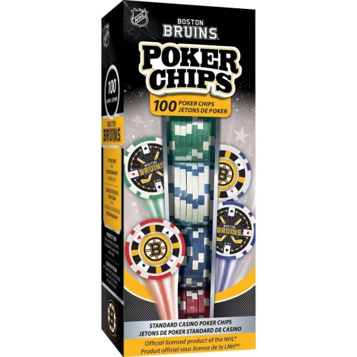 Boston Bruins 100 Piece Poker Chips - MasterPieces