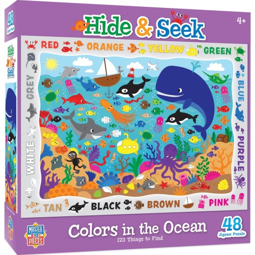 Hide & Seek - Colors In The Ocean 48 Piece Jigsaw Puzzle
