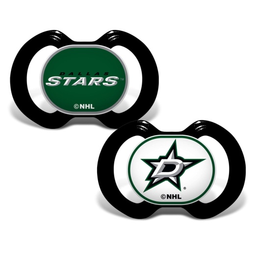 Dallas Stars Pacifier 2-Pack - Officially Licensed NHL Product