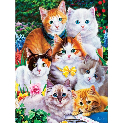 MasterPieces Playful Paws - Puuurfectly Adorable 300 Piece EZ Grip Jigsaw Puzzle
