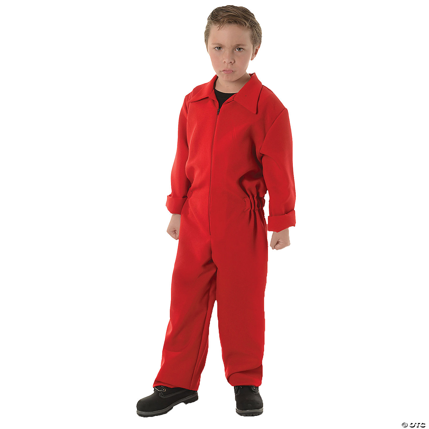 Boy's Red Boiler Suit Costume - Large